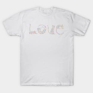 LOVE - Heart Made of Cats T-Shirt